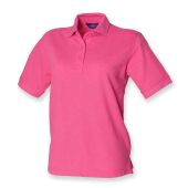 Henbury Ladies Poly/Cotton Piqué Polo Shirt - Fuchsia Size 20