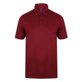 Henbury Slim Fit Stretch Microfine Piqué Polo Shirt - Burgundy Size XXL