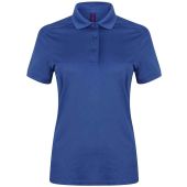 Henbury Ladies Slim Fit Stretch Microfine Piqué Polo Shirt - Royal Blue Size XXL