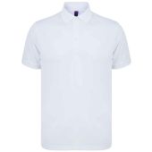 Henbury Recycled Polyester Piqué Polo Shirt - White Size 4XL