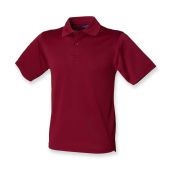 Henbury Coolplus® Wicking Piqué Polo Shirt - Burgundy Size 3XL