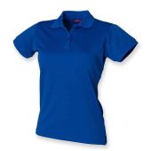 Henbury Ladies Coolplus® Wicking Piqué Polo Shirt - Royal Blue Size 3XL