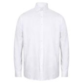 Henbury Modern Long Sleeve Classic Fit Oxford Shirt - White Size 4XL