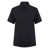 Henbury Ladies Short Sleeve Wicking Shirt - Navy Size 4XL/22