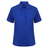 Henbury Ladies Short Sleeve Wicking Shirt - Royal Blue Size 4XL/22