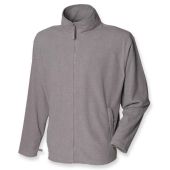 Henbury Micro Fleece Jacket - Heather Grey Size XXL