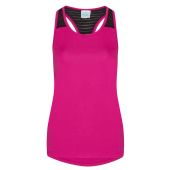 AWDis Ladies Cool Smooth Workout Vest - Hot Pink Size XL