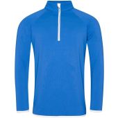 AWDis Cool Half Zip Sweat Top - Royal Blue/Arctic White Size XXL