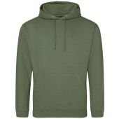 AWDis College Hoodie - Earthy Green Size XS