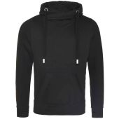 AWDis Cross Neck Hoodie - Jet Black Size XXL