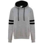 AWDis Game Day Hoodie - Heather Grey/Deep Black Size 3XL