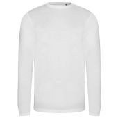 AWDis Long Sleeve Tri-Blend T-Shirt - Solid White Size XXL