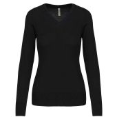 Kariban Ladies Cotton Acrylic V Neck Sweater