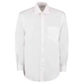 Kustom Kit Long Sleeve Classic Fit Business Shirt - White Size 21