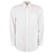 Kustom Kit Premium Long Sleeve Classic Fit Oxford Shirt - White Size 23