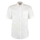 Kustom Kit Premium Short Sleeve Classic Fit Oxford Shirt - White Size 23