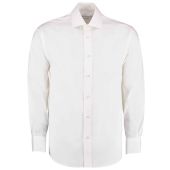 Kustom Kit Premium Long Sleeve Classic Fit Oxford Shirt - White Size 18.5