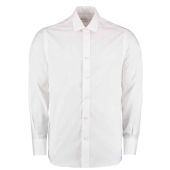 Kustom Kit Long Sleeve Tailored Business Shirt - White Size 18.5