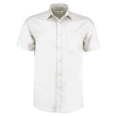 Kustom Kit Short Sleeve Tailored Poplin Shirt - White Size 23