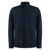 Kustom Kit Long Sleeve Superwash® 60°C Piqué Shirt - Navy Size 3XL