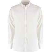 Kustom Kit Slim Fit Stretch Long Sleeve Oxford Shirt