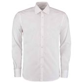 Kustom Kit Long Sleeve Slim Fit Business Shirt - White Size 18