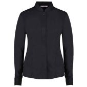 Kustom Kit Ladies Long Sleeve Tailored Mandarin Collar Shirt