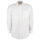 Kustom Kit Long Sleeve Classic Fit Workwear Oxford Shirt - White Size 23