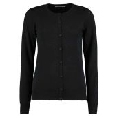 Kustom Kit Ladies Arundel Round Neck Cardigan - Black Size 20