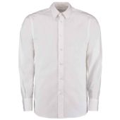 Kustom Kit Long Sleeve Tailored City Business Shirt - White Size 19.5