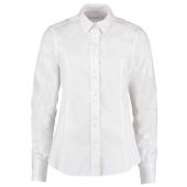 Kustom Kit Ladies Long Sleeve Tailored City Business Shirt - White Size 20