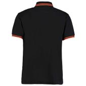 Kustom Kit Contrast Tipped Poly/Cotton Piqué Polo Shirt