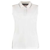 Kustom Kit Ladies Proactive Sleeveless Cotton Piqué Polo Shirt