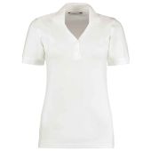 Kustom Kit Sophia Comfortec® V Neck Polo Shirt - White Size 8