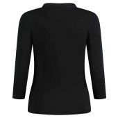 Kustom Kit Ladies 3/4 Sleeve Mandarin Collar Top