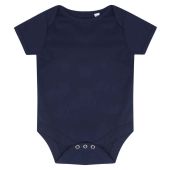 Larkwood Essential Short Sleeve Baby Bodysuit - Navy Size 12-18