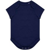 Larkwood Organic Baby Bodysuit - Navy Size 12-18