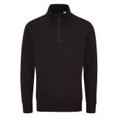 Mantis Unisex 1/4 Zip Sweatshirt - Black Size XXL