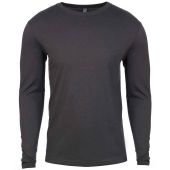 Next Level Apparel Cotton Long Sleeve Crew Neck T-Shirt - Heavy Metal Size XXL