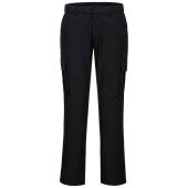 Portwest Stretch Slim Combat Trousers - Black Size 42/R