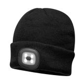 Portwest LED Head Light Beanie - Black Size ONE