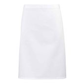 Premier 'Colours' Mid Length Apron - White Size ONE