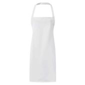 Premier Essential Bib Apron - White Size ONE