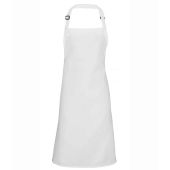 Premier Polyester Bib Apron - White Size ONE