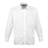 Premier Long Sleeve Poplin Shirt - White Size 23