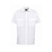 Premier Short Sleeve Pilot Shirt - White Size 19