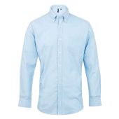 Premier Signature Long Sleeve Oxford Shirt - Light Blue Size 19