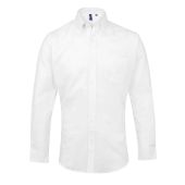 Premier Signature Long Sleeve Oxford Shirt - White Size 19