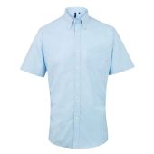 Premier Signature Short Sleeve Oxford Shirt - Light Blue Size 19