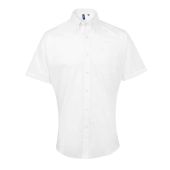 Premier Signature Short Sleeve Oxford Shirt - White Size 19